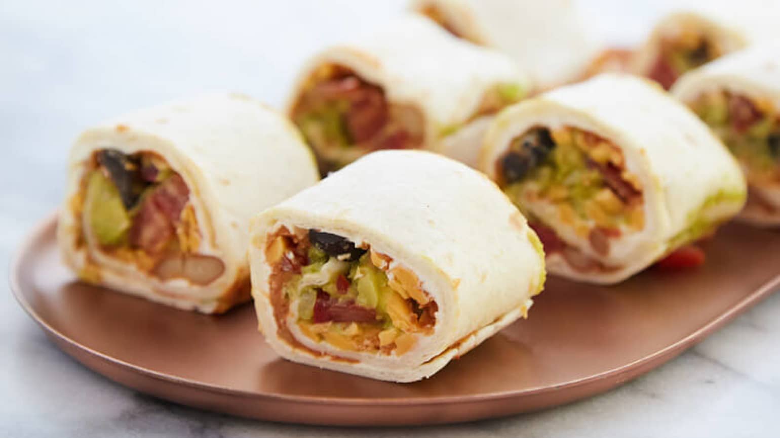 Mexican 7 Layer Roll Ups